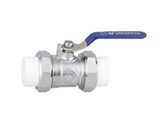 PP-R full-bore flexible ball valve (copper ball chromium plating)