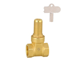 Brass lock gate valve