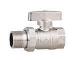 Flexible internal thread butterfly handle return valve