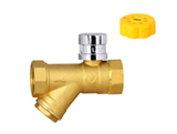 Brass magnetic lock filter ball valve