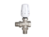 Three-way automatic temperature control valve