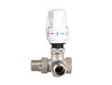 Left tee automatic temperature control valve